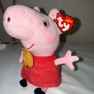 Ty Beanie Babies Peppa Pig Plush with Teddy 8” Stuffed Animal Toy with Tag